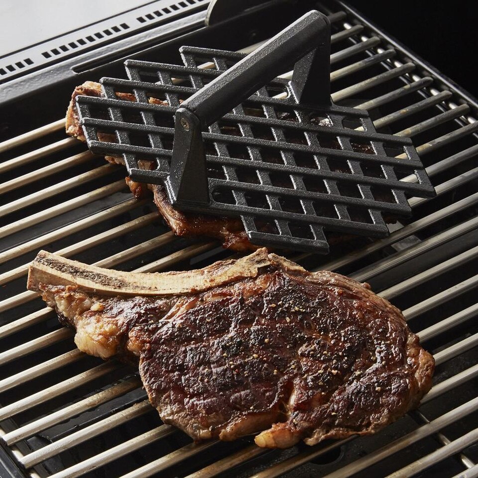 CastIron BBQ Grill Press Williams Sonoma AU